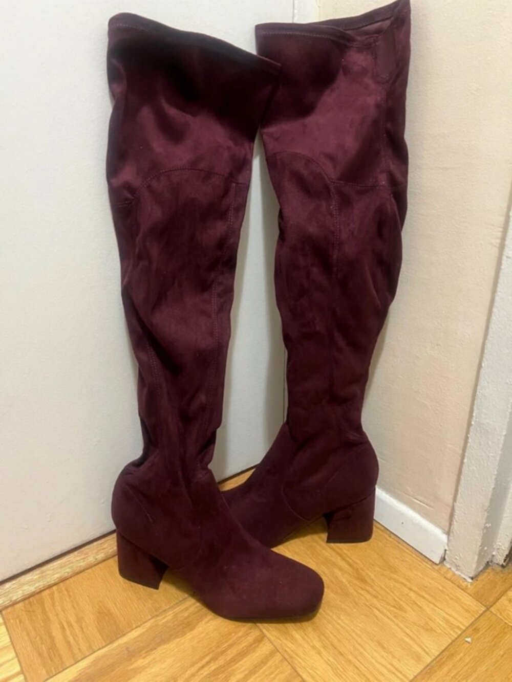 Nine West - Blocky Over The Knee Heeled Boots